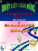 Bài soạn Bài 4 - Tin hoc 7