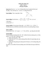 Kiểm tra học kì 1 toán 9