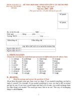 De thi tieng Anh chon HSG