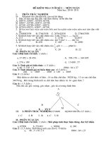De KT Toan cuoi ki I- 2010-2011(co dap an)