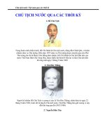 Bài soạn chu tich nuoc qua cac thoi ki