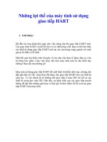 Những lợi thế của máy tính sử dụng giao tiếp HART