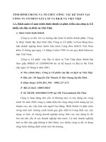 TÌNH HÌNH CHUNG VÀ TỔ CHỨC CÔNG  TÁC KẾ TOÁN TẠI CÔNG TY CỔ PHẦN XÂY LẮP VÀ DỊCH VỤ VIỆT TIỆP