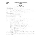 Gián án giáo án lớp 1 tuần 17