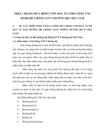 THỰC TRẠNG HUY ĐỘNG VỐN ĐẦU TƯ CHO CÔNG TÁC DTBD HỆ THỐNG GTVT ĐƯỜNG BỘ VIỆT NAM