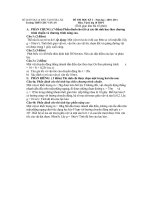 Bài giảng Đề thi lý Dak lak