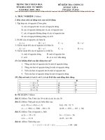 Gián án Đề kiểm tra chương 2 số học 6