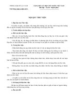 Gián án Nội quy thư viện trường THCS