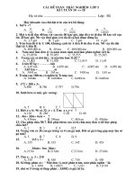 ĐỀ KIÊM TRA TRẮC NGHIỆM TOÁN  LỚP 5 KÌ 1 LẦN 2(PHAN 1)