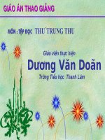 Tập đọc : Thư trung thu lớp 2