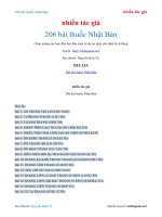 206 bài thuốc nhật bản   nhiều tác giả 
