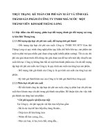 THỰC TRẠNG  KẾ TOÁN CHI PHÍ SẢN XUẤT VÀ TÍNH GIÁ THÀNH SẢN PHẨM Ở CÔNG TY TNHH NHÀ NƯỚC  MỘT THÀNH VIÊN  KIM KHÍ THĂNG LONG