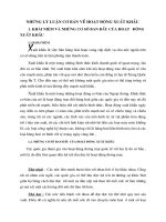 Những lý luận cơ bản về hoạt động xuất khẩu