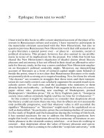 Epilogue - from text to work