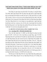 VẬN DỤNG CÔNG NGHỆ QUẢN LÝ NGÂN HÀNG HIỆN ĐẠI VÀO HOẠT ĐỘNG KINH DOANH CỦA NGÂN HÀNG NÔNG NGHIỆP VIỆT NAM