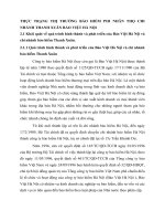 THỰC TRẠNG THỊ TRƯỜNG BẢO HIỂM PHI NHÂN THỌ CHI NHÁNH THANH XUÂN BẢO VIỆT HÀ NỘI