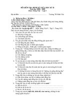 Gián án Đề thi giua kỳ II các lớp