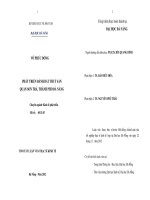 Phát triển đánh bắt thủy sản quận sơn trà, thành phố đà nẵng 