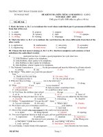 DE KIEM TRA LAN 2- KEY