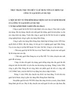 THỰC TRẠNG VIỆC TỔ CHỨC VÀ SỬ DỤNG VỐN LƯU ĐỘNG TẠI CÔNG TY GẠCH ỐP LÁT HÀ NỘI