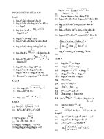 phuong trinh loga nhiều dạng