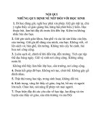 Gián án Noi qui  hoc sinh