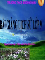 Tài liệu SỬ 9-BÀI 26-BƯỚC THÁT TRIỂN MỚI...
