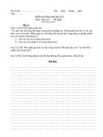 Kiểm tra học kì ngũ văn kì 1