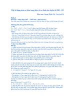 Một số dạng toán cơ bản trong hóa vô cơ dành cho luyện thi ĐH