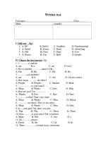 kiểm tra lớp 6 45''''