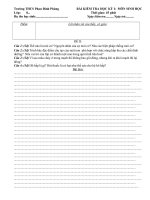 Bài soạn KTHKI- SINH 8 -ĐÊ2