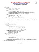 đề và đáp án đề 16