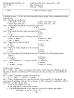 kiểm tra HKI hóa học 9 ( 10 -11)