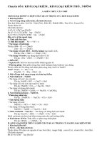 Bài soạn kim loại kiềm - kiềm thổ - nhôm