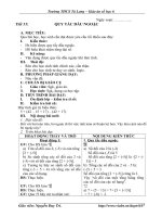 Bài giảng SH6 - T51 - QUY TẮC DẤU NGOẶC