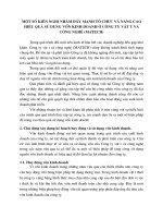 Một số kiến nghị nhằm đẩy mạnh tổ chức và nâng cao hiệu quả sử dụng vốn kinh doanh ở Công ty vật tư và công nghệ (MATECH)