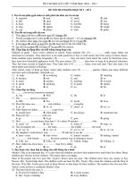 Gián án ĐỀ THAM KHẢO THI HK I LỚP 7 -số 2