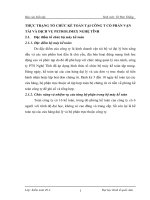 THỰC TRẠNG TỔ CHỨC KẾ TOÁN TẠI CÔNG T CỔ PHẦN VẬN TẢI VÀ DỊCH VỤ PETROLIMEX NGHỆ TĨNH