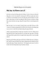 Nghệ thuật sống qua các con vật quanh ta