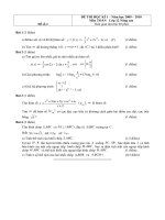 Đề thi Học kì 1 Toán 12 - Đề số 2
