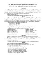 Bài soạn Đề thi TPT Đội giỏi năm 2004 - 2005