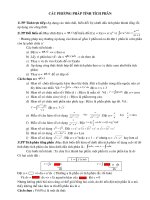 các cách tính tính phân