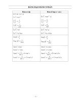 Gián án nguyên hàm cơ bản