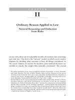Ordinary Reason Applied to Law - Natural Reasoning and Deduction from Rules