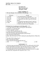 Bài soạn Kiem tra lich su 9 - tiet 9