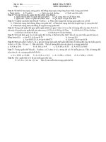 Kiem tra 15'''' lần 2 kì I