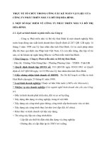 THỰC TẾ TỔ CHỨC TRONG CÔNG TÁC KẾ TOÁN VẬT LIỆU CỦA CÔNG TY PHÁT TRIỂN NHÀ VÀ ĐÔ THỊ HÒA BÌNH