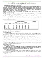 Gián án Kế hoạch giảng dạy CN9 2010-2011