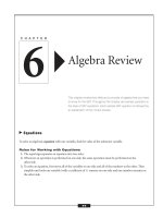 Algebra Review