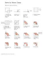 Nghệ thuật xếp hình Nhật Bản: santa